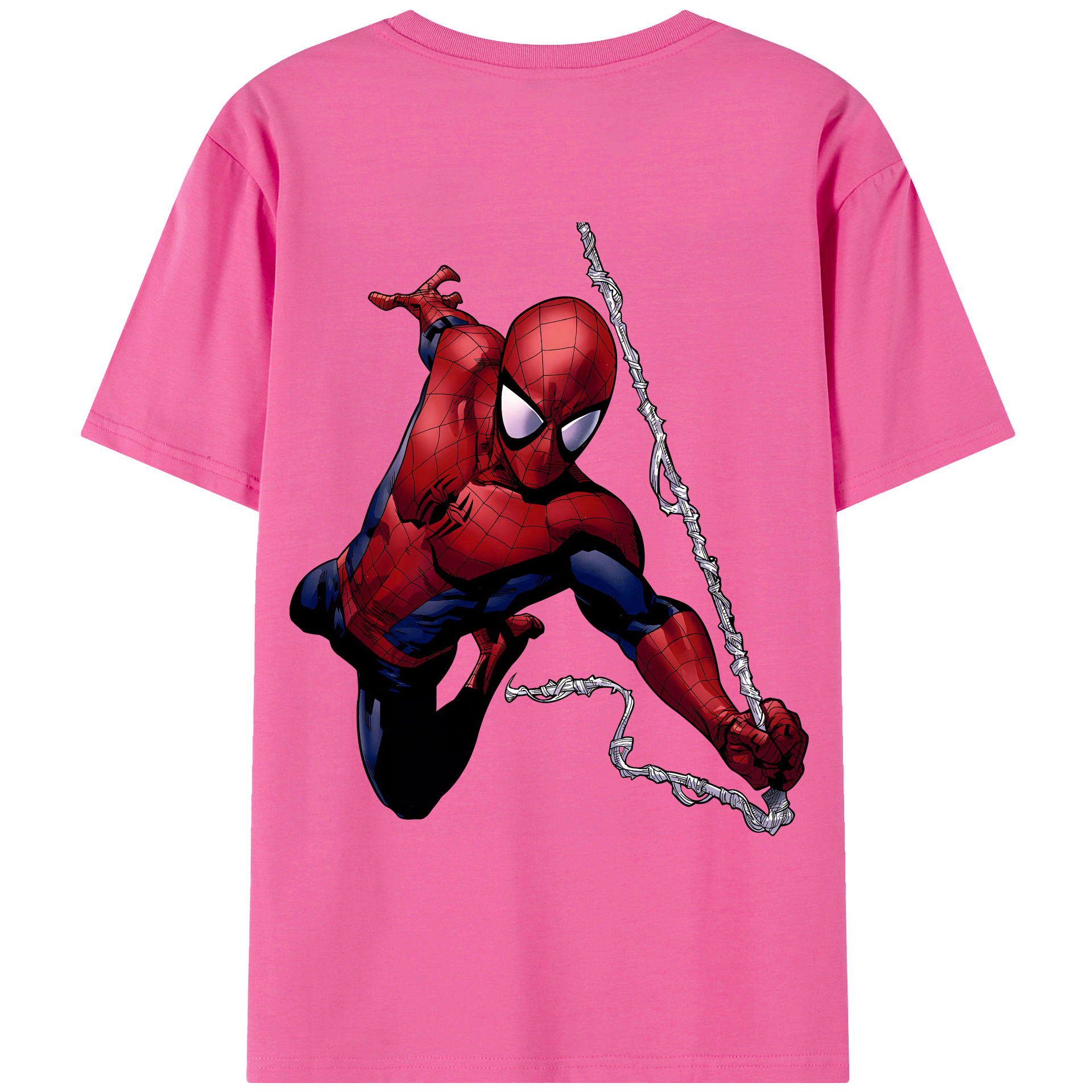 （画像用） Spider Man スパイダーマン レディース半袖Tシャツ(バックプリント)